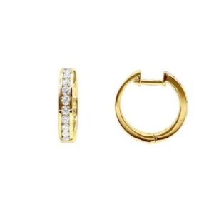 Diamond Hoop Earrings
