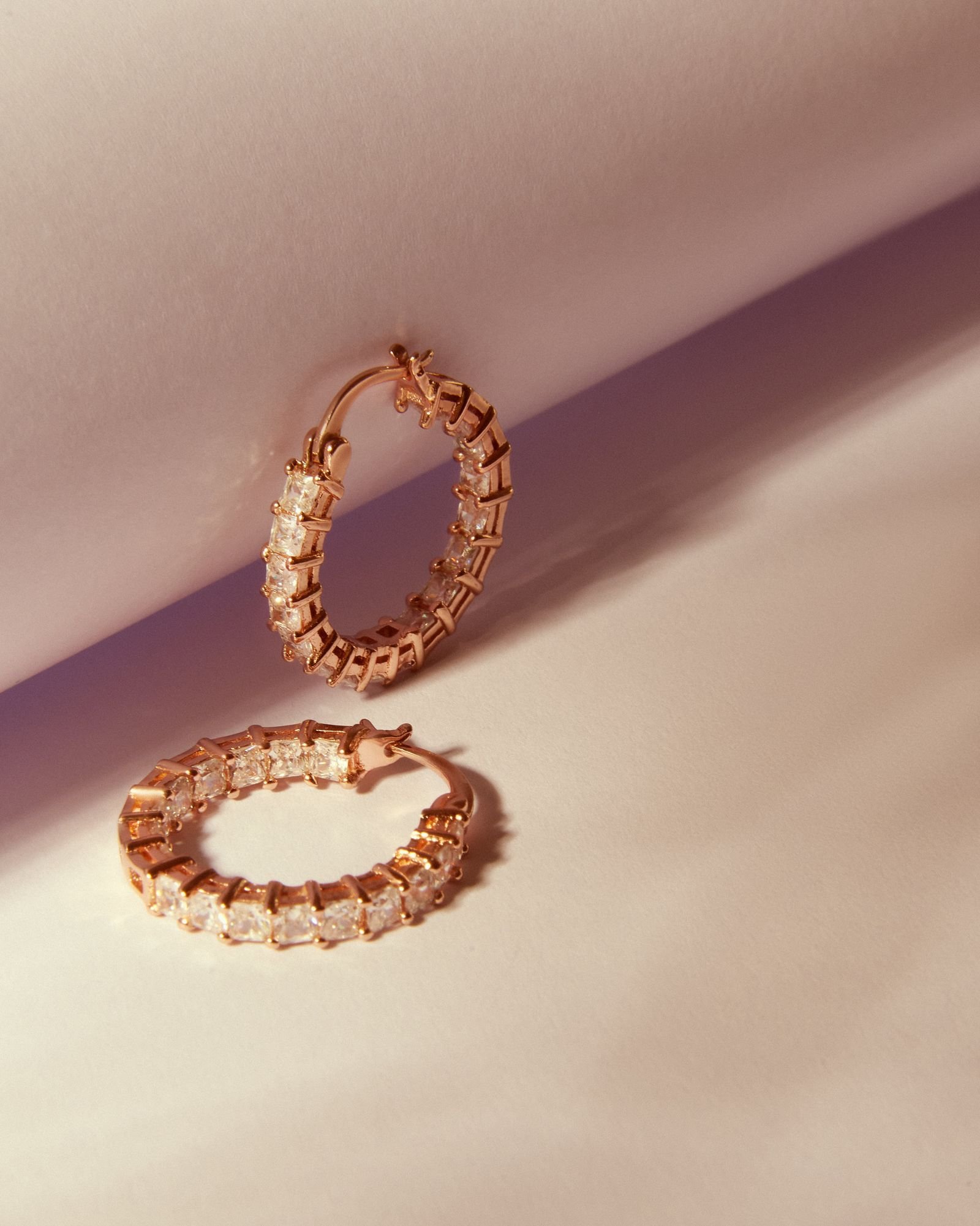 Classic Gold Hoops, view 3