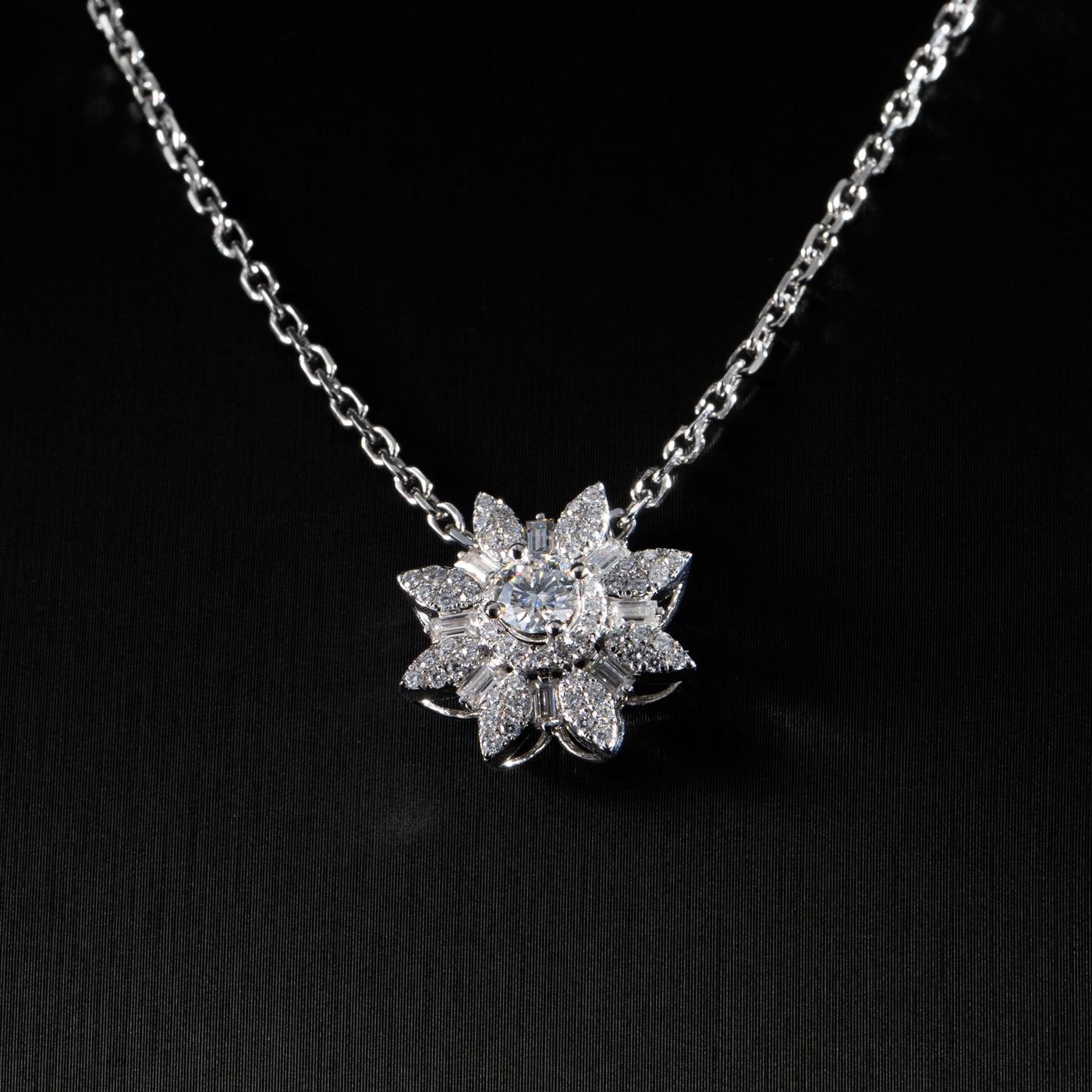 Diamond Cross Pendant, view 2
