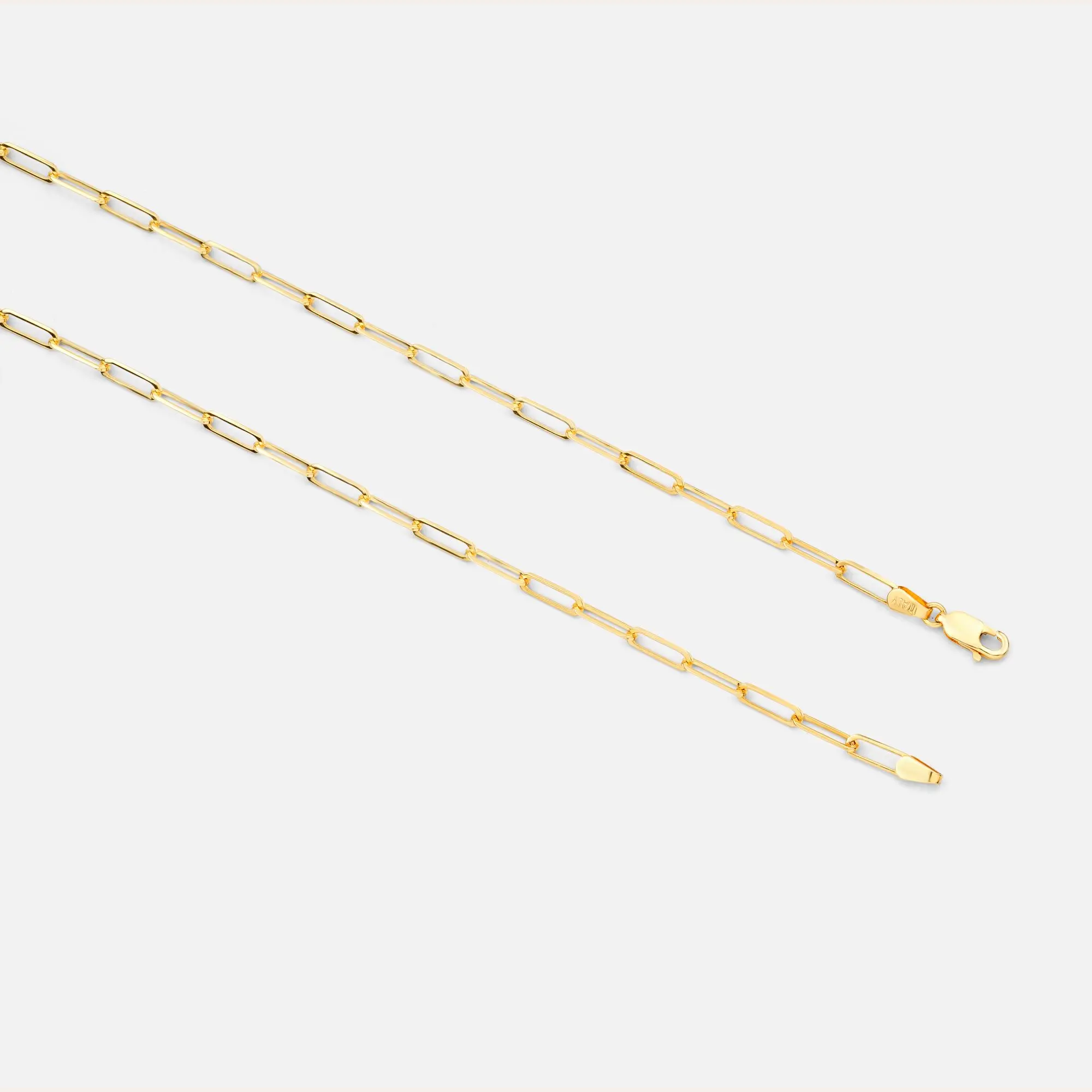 Men's Paperclip Chains — closeup view selected for JM Jewelry Miami