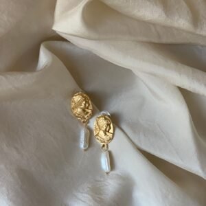 Square Diamond Studs, view 1