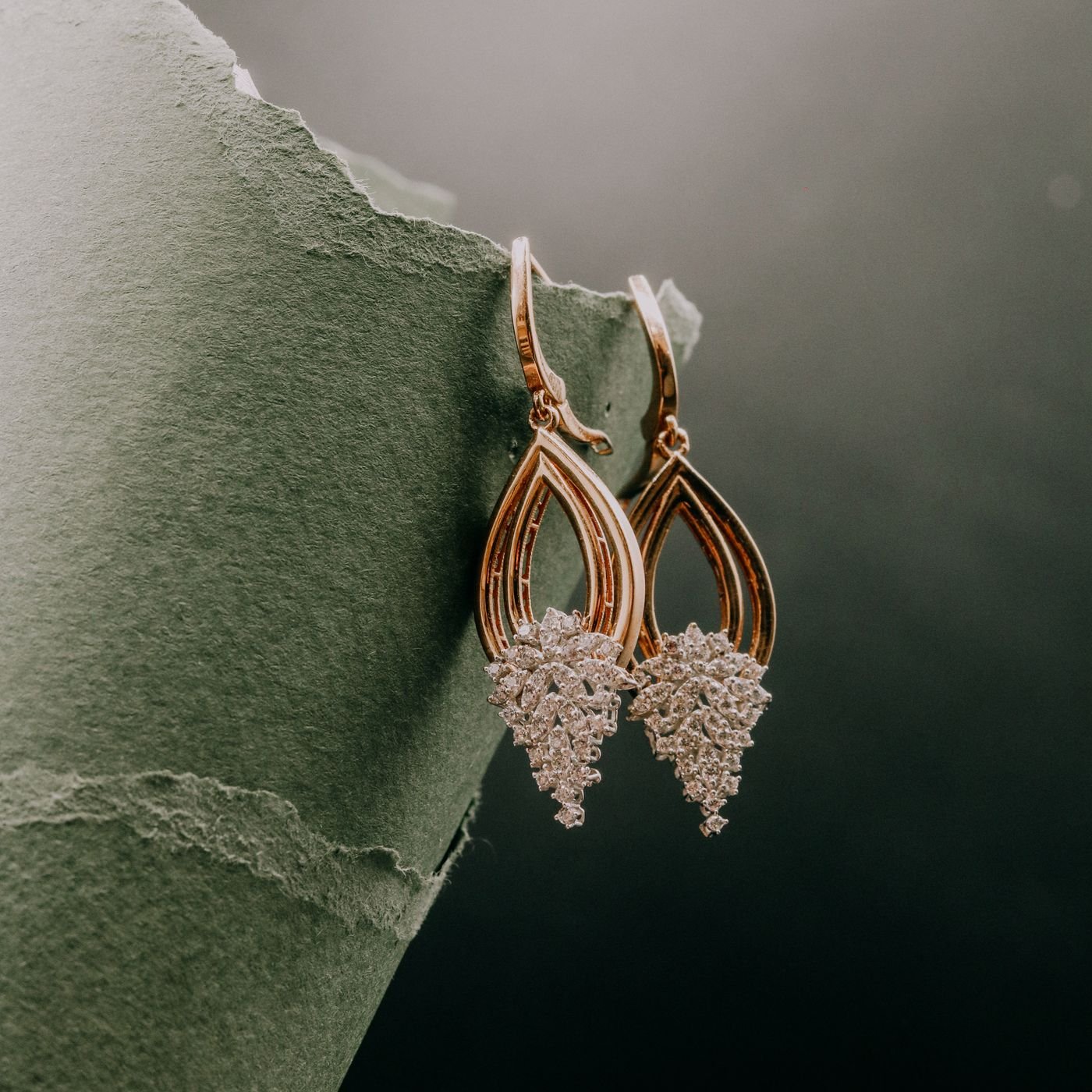 Textured Gold Hoops, view 1